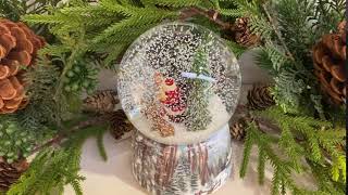 Musical Snow Globe - Santa in the Woods - (57009)