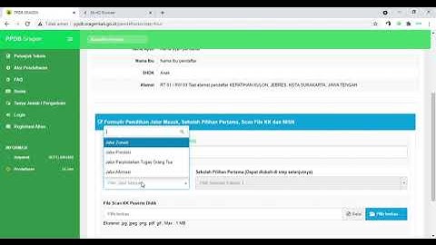 TUTORIAL PENDAFTARAN AKUN PPDB ONLINE TINGKAT SMP_ 2021 LUAR KABUPATEN