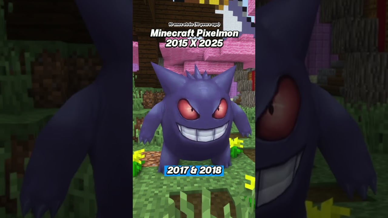 2015 X 2025 MINECRAFT PIXELMON EM 10 ANOS | PIXELMON BRASIL