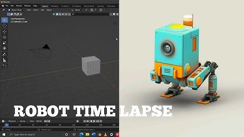 Time lapse tutorial : Speed modeling a futuristic Robot in Blender