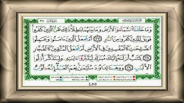 سورة ص من الآية 27 الى الآية 40 - صوت جميل جدا