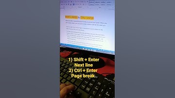 use in Ms word shift + enter / Ctrl + enter#viral #computer #tricks