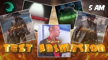 Premium Text Pack Like AE Editors On Alight Motion (+Preset)