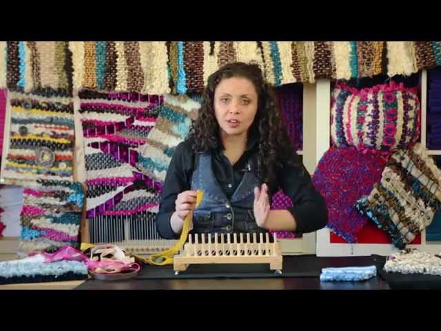 Mini cardboard loom weaving, DIY, miniature loom wall hanging, #shorts 