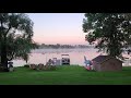 Early morning lake mist and nature sounds from Lower Turtle Lake, WI - Saturday August 14, 2021
