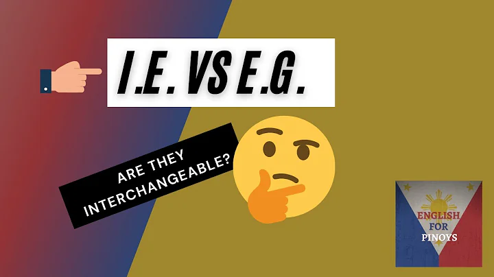 I.E. vs E.G. - What's the difference?