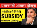 Pradhan Mantri Awas Yojana Subsidy Calculation | PMAY Home Loan Subsidy Calculation