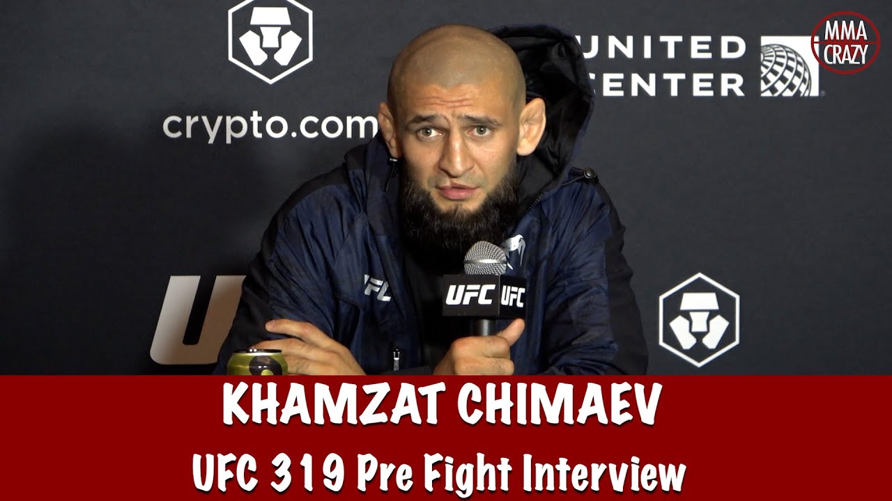 Khamzat Chimaev reacts to Dricus Du Plessis interaction “I come here to  BEAT HIM UP”