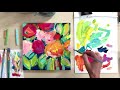 How to Paint Abstract Flowers: Bright and Bold Floral Paintings