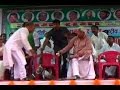 Bihar Elections Ceiling fan falls on Lalu Yadav during campaigning