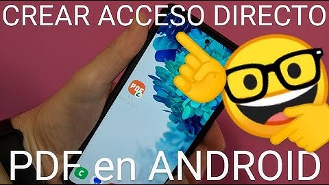 📚🚀 Cómo CREAR un ACCESO DIRECTO a un PDF en PANTALLA de INICIO ANDROID FÁCIL y RÁPIDO