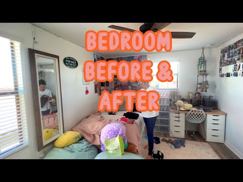 BEDROOM REDO MAKEOVER PAINTING:CLEANING BEFORE & AFTER! EMMA AND ELLIE