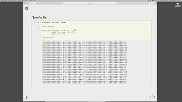 Basic file io with Python and Numpy