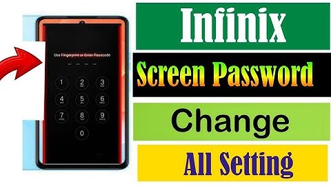 How to Change Screen lock password In Infinix//|infinix Screen pattern Lock Change