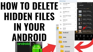 How to delete hidden files on android phone|| How to find and delete hidden files on android phone