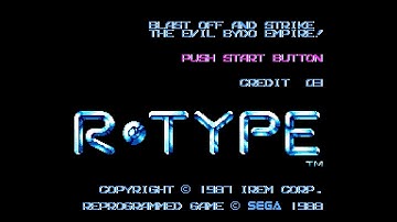 R-Type (Master System PSG 60Hz / US) - Intro / Attract Mode