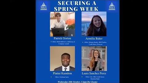 Securing a Spring Week