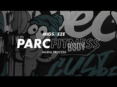 Migs x Eze | Mural Art Process Time Lapse | PARC Fitness Australia
