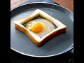 【洗い物は増やさない】使うのはフライパンだけ!くり抜き食パンでワンパントースト / Ham Cheese Egg Toast #shorts