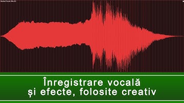 Înregistrare vocală și efecte, folosite creativ