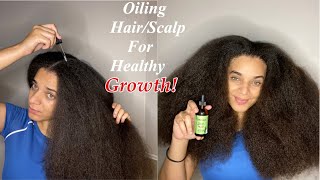 Hair Oiling  Routine for GROWTH and scalp HEALTH￼ | MIELLE ROSEMARY Mint scalp& hair oil