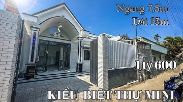 Tập 151 - NHÀ KIỂU BIỆT THỰ MINI 📍Diện tích : 7.5 × 15 - Thổ cư & chủ quyền nhà đầy đủ