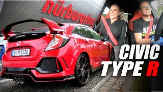 NORDSCHLEIFE HOTLAP mit meiner Freundin im HONDA Civic Type R FK8 | Fahr doch