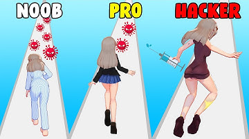 Pinker Lab | Run Healthy (NOOB vs PRO vs HACKER)