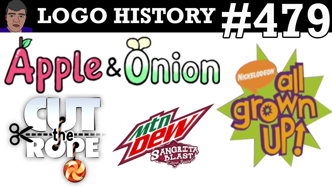 LOGO HISTORY #479 - Cut the Rope, All Grown Up!, Apple & Onion ...