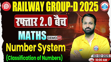RRB Group D New Vacancy 2025 | Maths Demo 1 | रफ़्तार 2.0 बैच | Number System | Maths By Deepak Sir