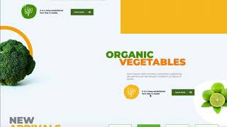 Organic Vegetables Website