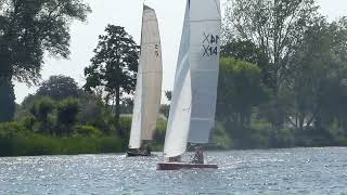 121-year-old Thames A Rater 'Carina' - River sailing race!