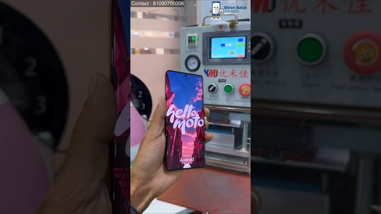 Moto Edge 50 glass changed with clean fitting and smooth touch response