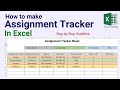 How to Make an Assignment Tracker in Excel