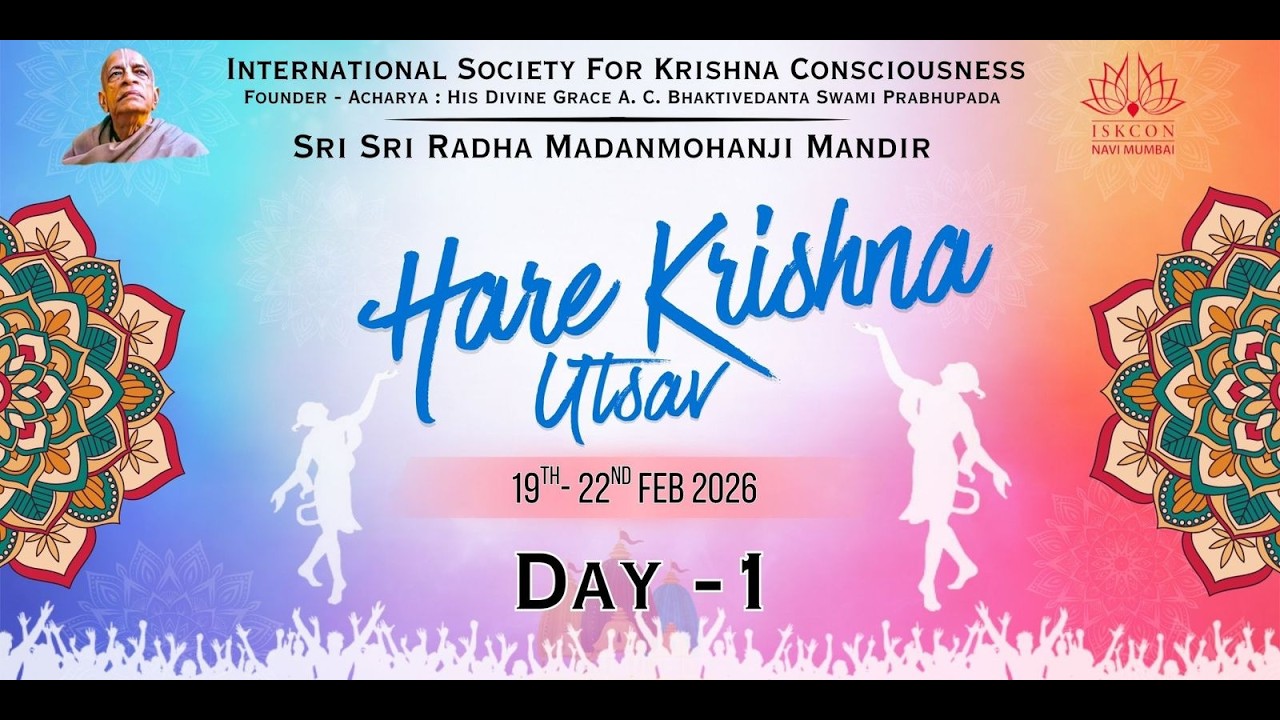 Hare Krishna Utsav 2026 || Day - 1 || ISKCON KHARGHAR ||