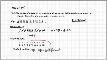 Statistics - Calculating the Median