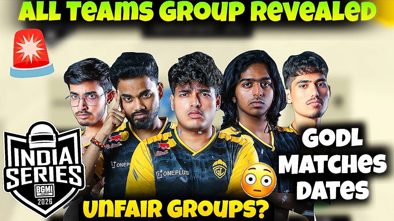 BGIS All Teams Group Revealed🚨 GodL Matches Date🔥 Unfair Groups?😳 Reply!😲