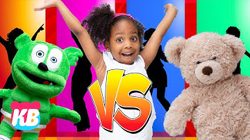 Kamdenboy & Kyraboo Pretend Play Talent Show | Gummy Bear VS KB Bear