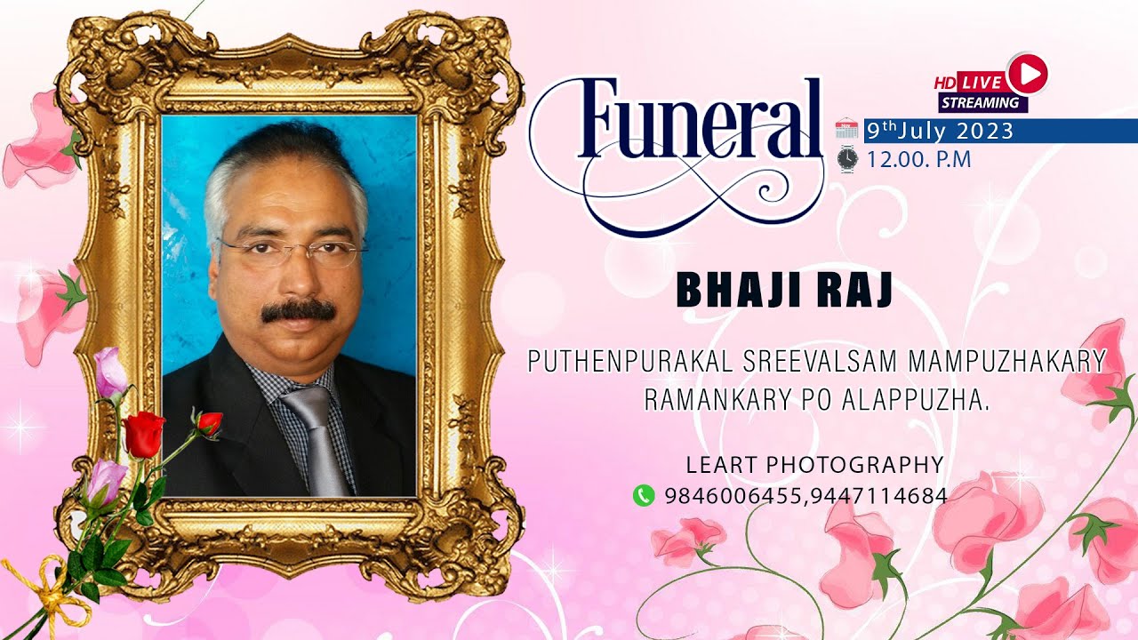 Funeral Service of BHAJI RAJ - YouTube
