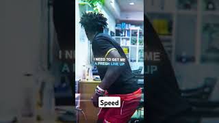 Speed Gets Frashe Haircut In China