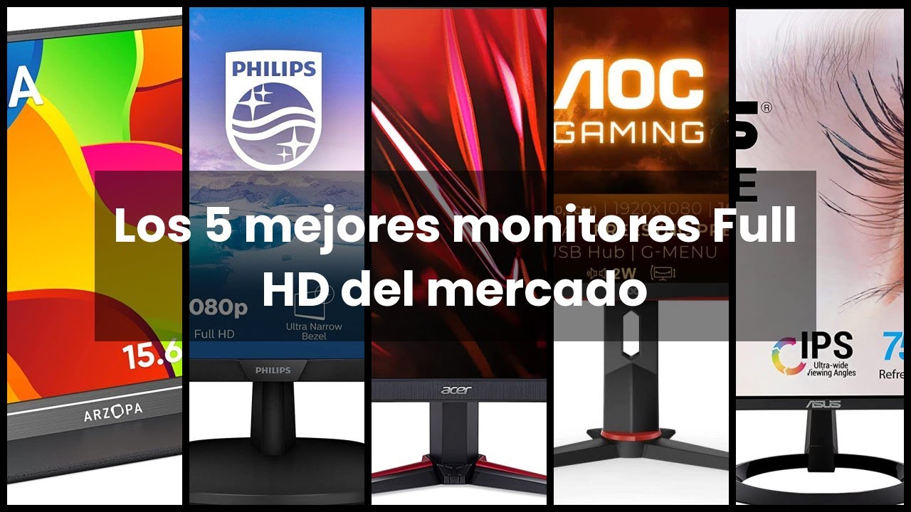 MONITOR FULL HD: Los 5 mejores monitores Full HD del mercado 🤑 - YouTube