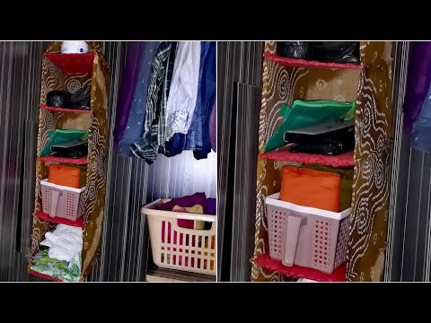 DIY WardrobeWhere to stayanizer from Old Clothes - WardrobeWhere to stayanization idea