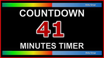 ⏰ 41 Minutes Timer - Countdown Full HD 1080p - Background Relaxing Music