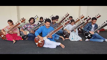 Dil Hai Chhota Sa,Sitar Cover by Meditative Sitar Band..