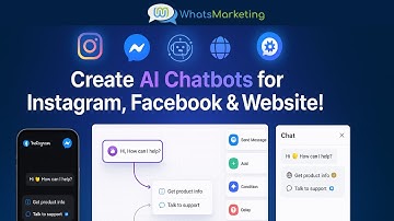How to Create Chatbots for Instagram, Facebook & Website Using WhatsMarketing (No Coding Needed)