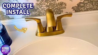 How to Install a Bathroom Faucet and Drain - Moen Lindor Model