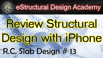 One Way Slab Design using LRFD - RCD Using Structural Design Apps