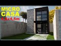 Micro casa 21m² | CAMA NO MEZANINO| Mini casa