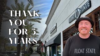 Float States 5Th Anniversary Celebration Epic Giveaway Message From James