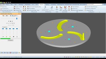 AlphaCAM - Middle Plate Solid Simulation